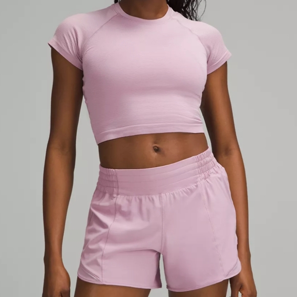 lululemon athletica Tops - Lululemon Swiftly Tech Crop T - Pink - Size 6
